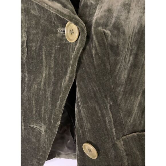MaxMara jacket velvet dark green women's size 2 - Picture 5 of 5